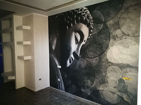 RIVESTIMENTO MURALE CON PELLICOLE ADESIVE 3M